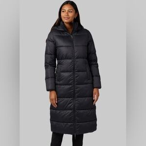 32 Degrees Women's Shield Tech Maxi Long Puffer Coat